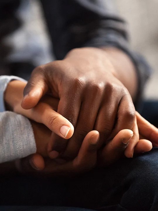 Holding hands