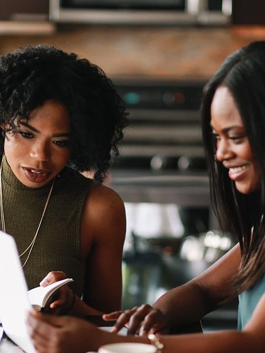 Women talking