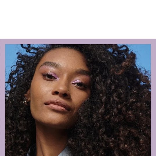 model showcasing the Lumi Matte Longwear Foundation for mature skin