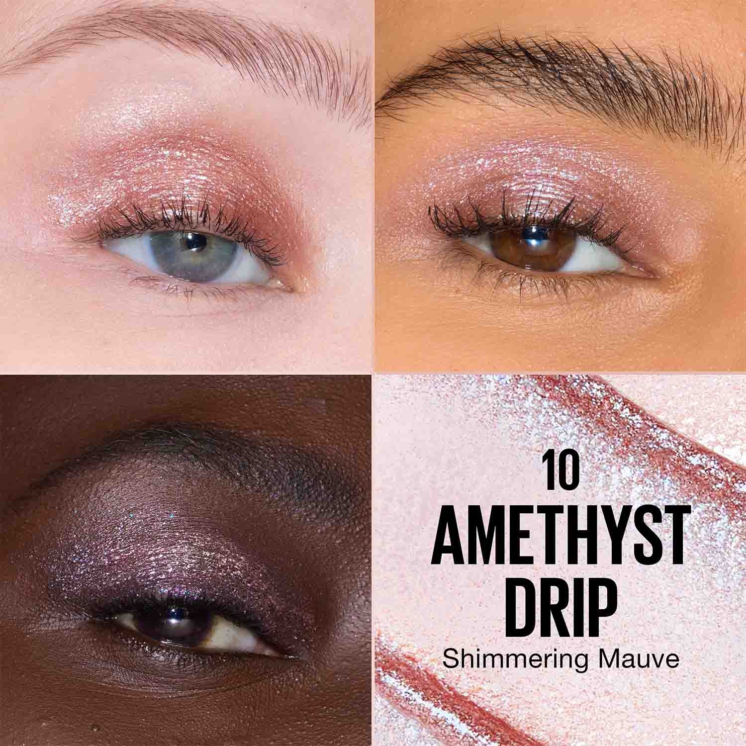 MNY Eye Shadow Shadow Drip ATF Shade Card 10 Amethyst Drip 1500x1500