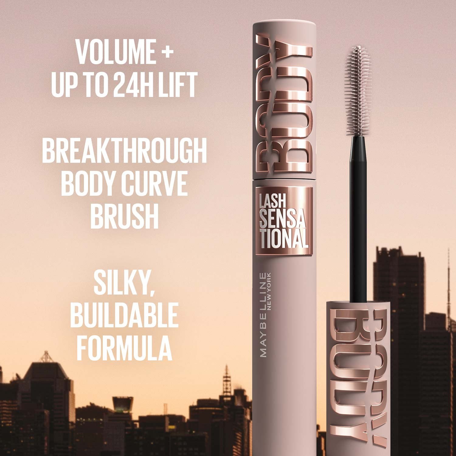 Maybelline Lash Sensational Body Mascara PDP Benefits