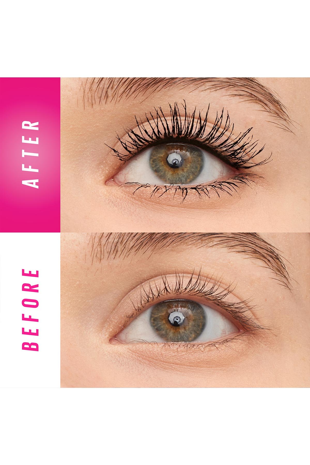 Maybelline Lash Sensational Firework Mascara Before and After