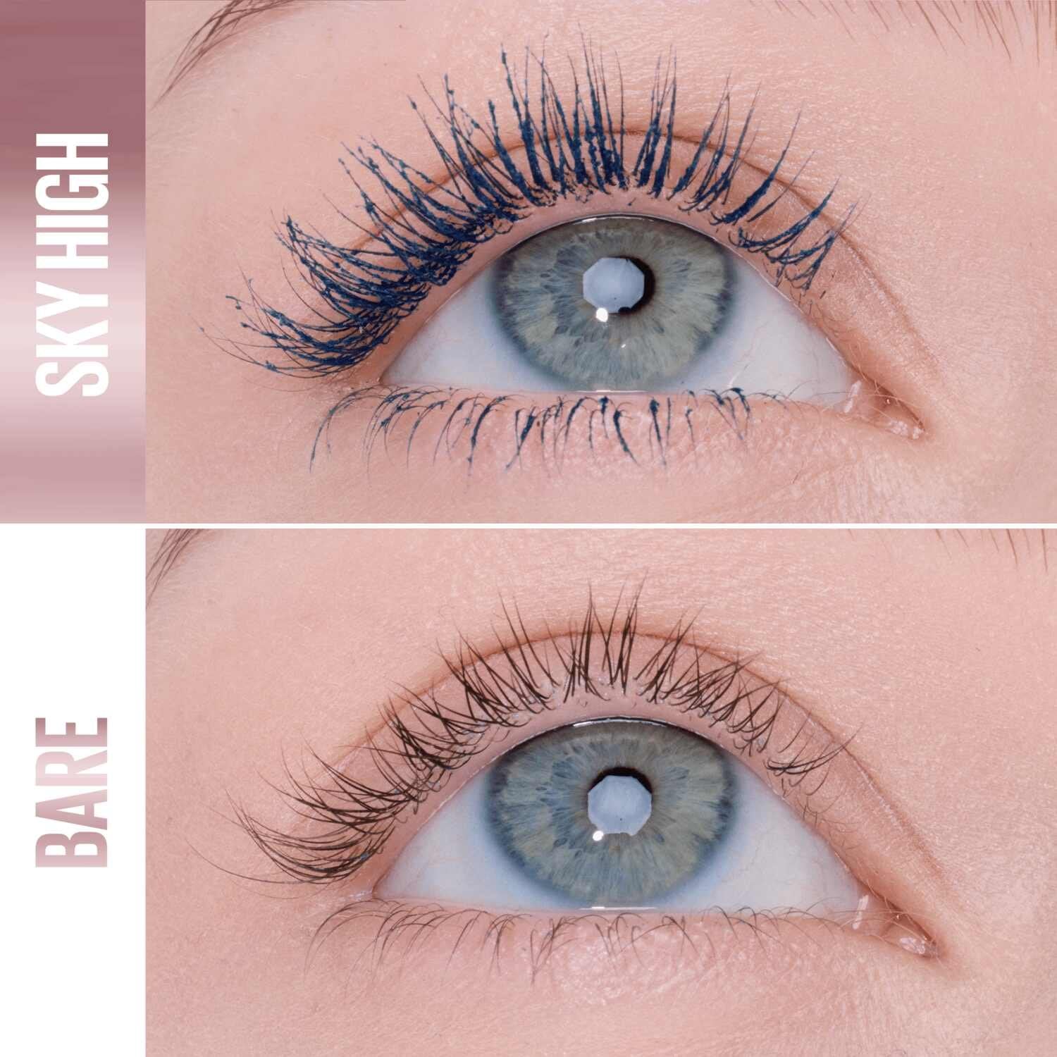 Maybelline Lash Sensational Sky High 785 navyrecords 41554103267 before after