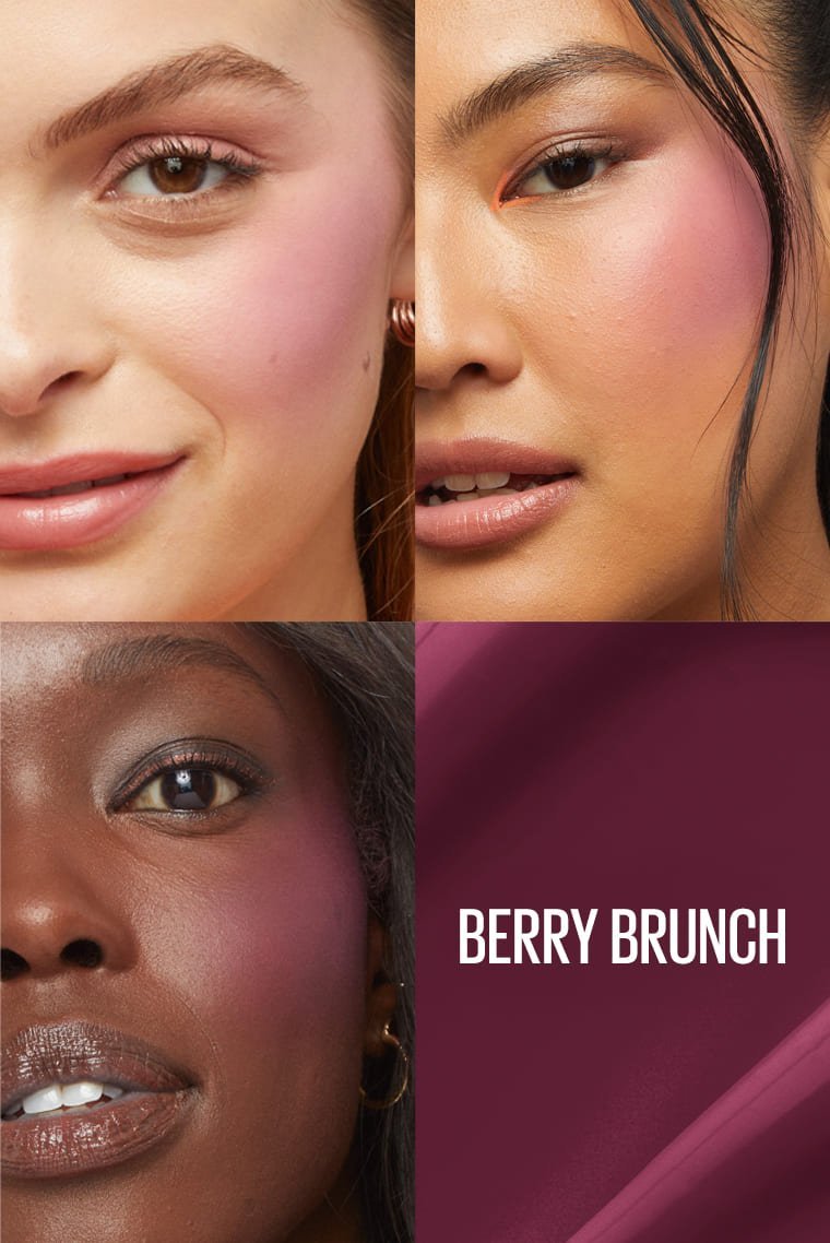 maybelline sunkisser matte blush face berry brunch 33 upc shade card