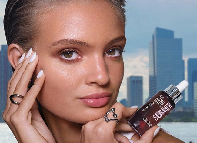Maybelline SummerShot Tanning drops CLP Blush and Bronzer Model Image 1