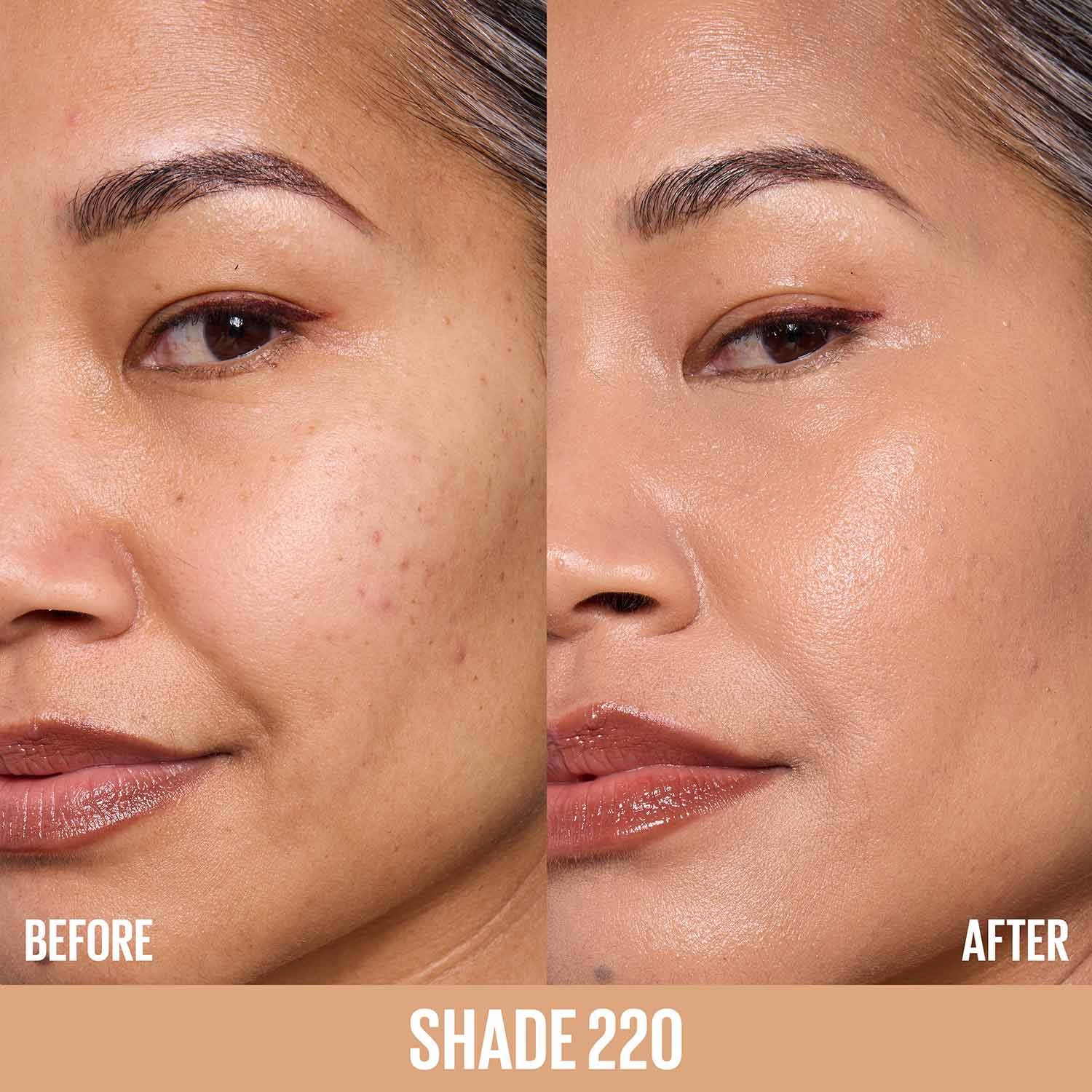 MNY Face Lifter Foundation ATF Before After 220