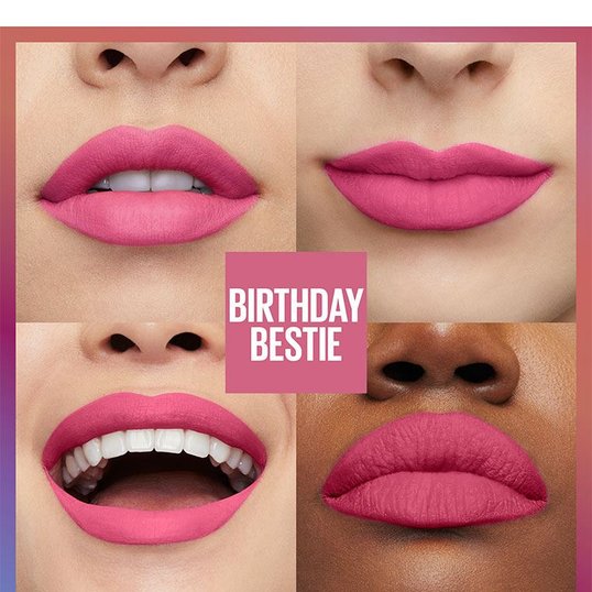 Maybelline Lip color Super Stay birthday edition Matte Ink 395 birthday bestie 041554070866 d