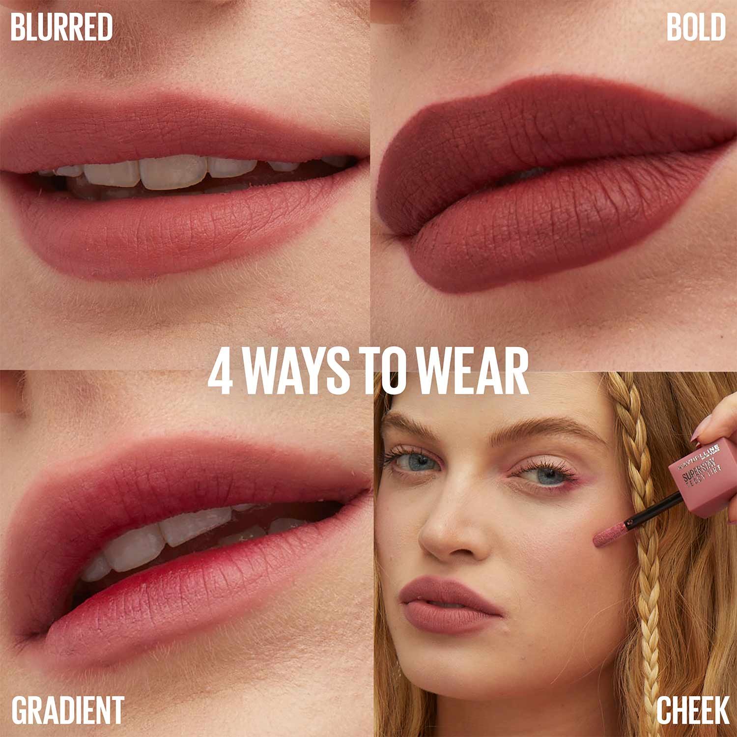 MAYBELLINE TEDDY TINT ATF WAYS TO WEAR