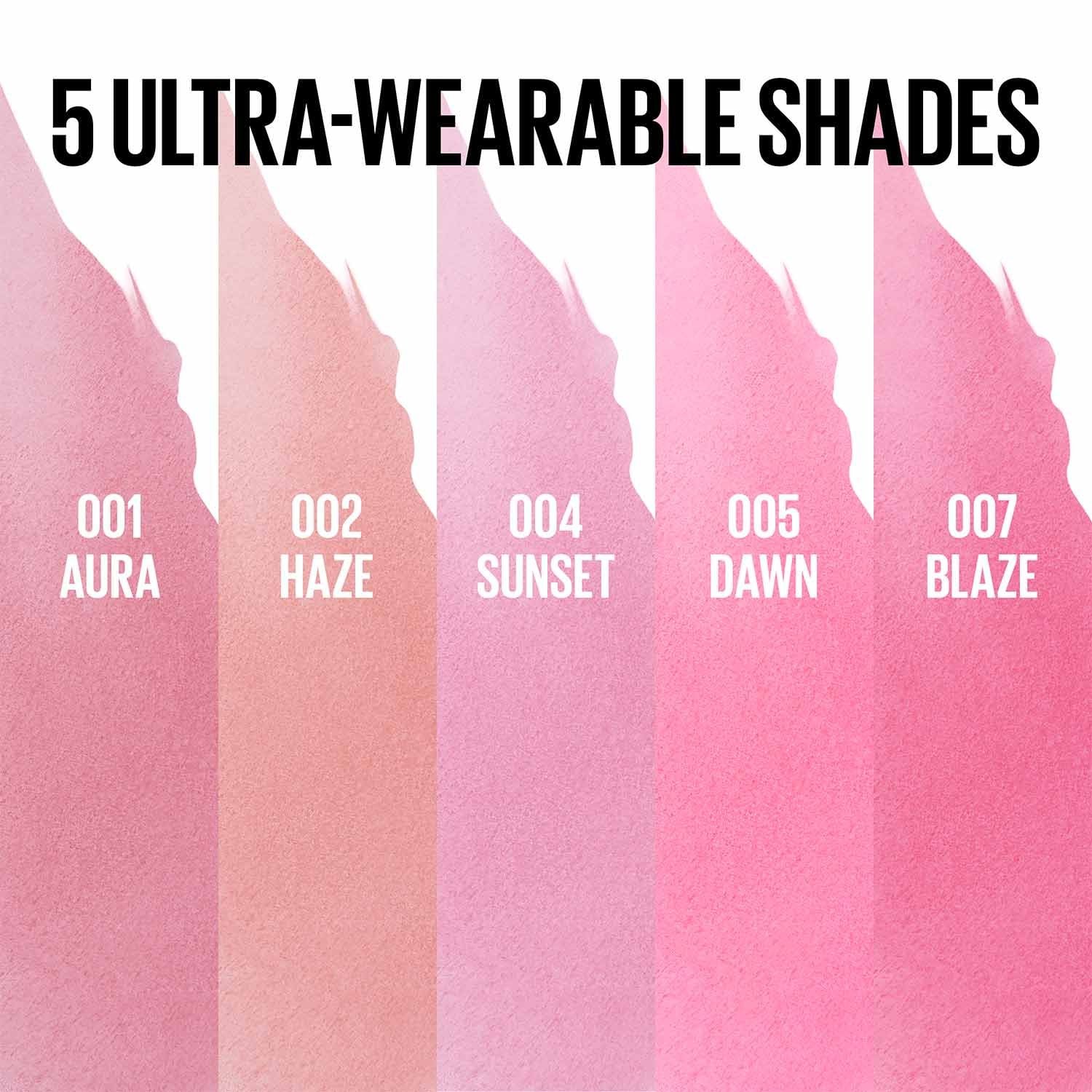 MNY Lip Peel Off Liner ATF Shade Guide
