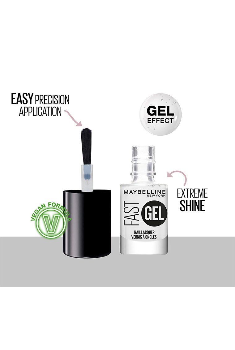 Fast Gel Fast Drying Gel Nail Lacquer Top Coat Maybelline UK