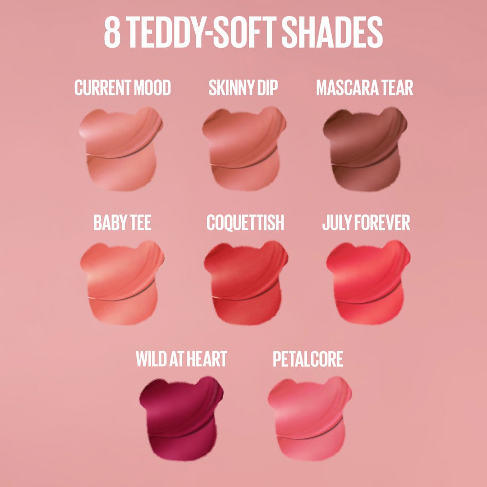 Maybelline Super Stay Teddy Tint in various product colours
