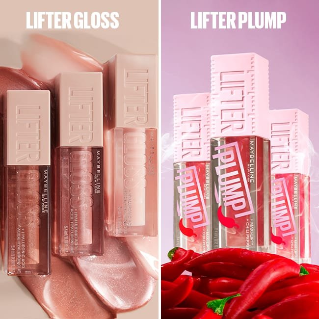Maybelline Lip Glosses Lifter Gloss vs. Lifter Plump Maybelline Master